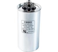 Canamax 45 + 5 uf MFD 370 or 440 Volt VAC Round Dual Run Capacitor - Replacement for Air Conditioner or Heat Pump Condenser