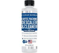 CANAN KOSKA Coffee Machine Descaler 8 oz - Universal Descaling Solution for All Coffee Makers Drip Machines - Removes Limescale Calcium Buildup - 2 Uses (1, 8 Fl Oz (Pack of 1))