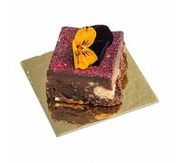 CANAPE KING Card Cake Boards - Eco Friendly Double Sided Mini Foil Card Dessert Cupcakes Mousse Rectangle Display Base - For Party Dinner Catering Wedding (100, Square (5cm))