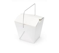 Canape King Cardboard Takeaway Boxes- Biodegradable Chinese Leak-Proof Paper Container Microwave Safe Lightweight & Home Compostable 25-50-100Pcs (050 Pcs, Large (21.5 x 16 x 6.4 cm))