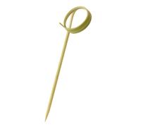 Canape King Cocktail Spring Skewers | 100x Eco-Friendly Bamboo Food Picks with Twisted Ends | 12 cm Natural Toothpicks for Food Perfect for Party Decorations Fruits Appetizers