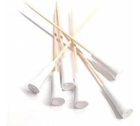 Canape King Golf Tee Skewers - 500pcs Disposable Natural Bamboo Fruit Sticks Reusable Wooden Cocktail Stick 12cm - Great for BBQ Party Resort Hotel Appetizer