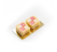 CANAPE KING Mini Cake Board - Eco Friendly Double Sided Mini Foil Card Dessert Cupcakes Mousse Rectangle Display Cake Base Card Board - For Party Dinner Catering Wedding (100, Rectangle (4 x 9cm))