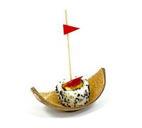 CANAPE KING Red Wooden Golf Skewer - 100PCS Eco-Friendly Catering Cocktail Sticks 100% Natural Food Sticks(10cm) - Great for BBQ Parties Weddings Christmas Sliders Kebabs Burgers