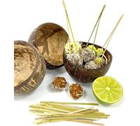 CANAPE KING Split Bamboo Skewer - Disposable Wooden Cocktail Stick Matsubi Barbecue Kebabs Fruit Skewers - Great for BBQ Party Cocktail Wedding Christmas Slider Burger (9cm (500 pcs))