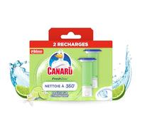 Canard Toilet Fresh Disc Refill Pack Lime - Block without Cage Toilet Cleaner - Lasts 3x Longer Than a Conventional Block - 2 Refills