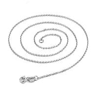 Canarea 1 Pcs Chain Women's Necklace 925 Sterling Silver O Shaped Fashion, Allergy Free Girlfriend Daughter As Christmas Xmas 18th 21st 30th 40th 50th 60th 70th 80th 90th Birthday Gifts for Women