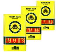 Canarias Yerba Mate Traditional 3 kg (1kg x 3) | Mate tea from Brazil - Maturation time is 12 months | Detox and energy drink