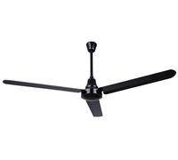 Canarm CP60DW10N Industrial Ceiling Fan, 152 cm, High Performance, Weatherproof, Black, Deep Rod Mount, Energy Saving, for Large Indoor Spaces and