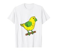 Canary Bird Funny and Colored Value Graphic T-Shirt, Men, White, S