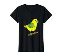Canary Bird Funny and Colored Value Graphic T-Shirt, Women, Black, XL