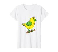 Canary Bird Funny and Colored Value Graphic T-Shirt, Women, White, S