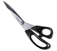 CANARY Fabric Scissors Quality Japanese Stainless Steel 9.5 Inch, Home Sewing Scissors for Fabric Cutting, Heavy Duty Dressmaking Scissors, Made in Japan, Silver (S-245H)