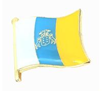 Canary Islands Canaries Spain Spanish Metal Enamel Country Flag Pin Badge
