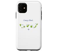 Canary Islands Map Tenerife Gran Canaria La Gomera Lanzarote Case for iPhone 11