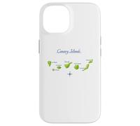 Canary Islands Map Tenerife Gran Canaria La Gomera Lanzarote Case for iPhone 14
