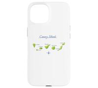 Canary Islands Map Tenerife Gran Canaria La Gomera Lanzarote Case for iPhone 15