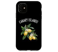Canary Islands Spain Lemon Art Spanish Fruit Lover Vintage Case for iPhone 11