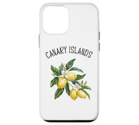 Canary Islands Spain Lemon Art Spanish Fruit Lover Vintage Case for iPhone 12 mini