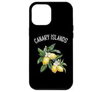 Canary Islands Spain Lemon Art Spanish Fruit Lover Vintage Case for iPhone 12 Pro Max