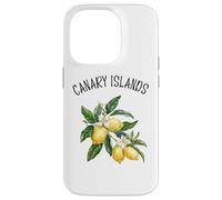 Canary Islands Spain Lemon Art Spanish Fruit Lover Vintage Case for iPhone 14 Pro