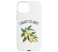 Canary Islands Spain Lemon Art Spanish Fruit Lover Vintage Case for iPhone 15 Plus