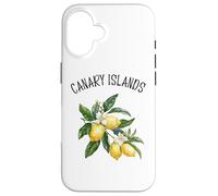 Canary Islands Spain Lemon Art Spanish Fruit Lover Vintage Case for iPhone 16