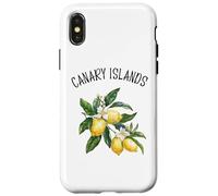 Canary Islands Spain Lemon Art Spanish Fruit Lover Vintage Case for iPhone X/XS