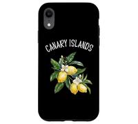 Canary Islands Spain Lemon Art Spanish Fruit Lover Vintage Case for iPhone XR