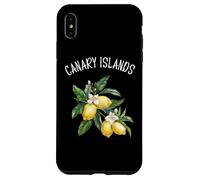 Canary Islands Spain Lemon Art Spanish Fruit Lover Vintage Case for iPhone XS Max