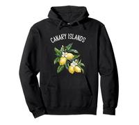 Canary Islands Spain Lemon Art Spanish Fruit Lover Vintage Pullover Hoodie