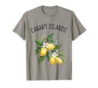 Canary Islands Spain Lemon Art Spanish Fruit Lover Vintage T-Shirt
