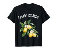 Canary Islands Spain Lemon Art Spanish Fruit Lover Vintage T-Shirt