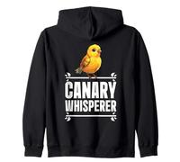 Canary Lover Pet Bird Owner Canary Whisperer Zip Hoodie