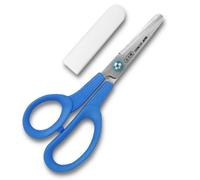 CANARY Safe Blunt Tips Scissors with Cover for Left Handed Elementary School Children 6 inches Blue