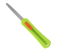 CANARY Safety Box Cutter Retractable Long, Large Box Opener Tool, Safe Serrated Japanese Stainless Steel Blade 75mm, Made in Japan