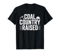 Canary Silhouette Coal Mine Raised Appalachian Graphic Art T-Shirt
