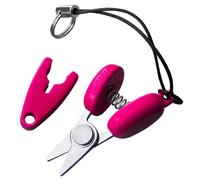 CANARY Tiny Scissors with Cover, 1.3" Extra Mini Small, Razor Sharp Japanese Stainless Steel Blade, Keychain Scissors for Sewing, Office, Travel, Spring Loaded Blunt Tips, Made in Japan, Pink
