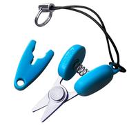 Canary Tiny Scissors with Cover 1.3" TSA Approved Mini Scissors for Travel, Sewing, Keychain, Japanese Stainless Steel Blade, Made in Japan, Blue