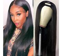CanaryFly U Part Human Hair Wigs for Black Women Brazilian Human Hair Straight Glueless Natural Color