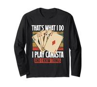 Canasta Card Game Design for A Canasta Player Long Sleeve T-Shirt