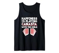 Canasta Card Game Happiness is Playing Canasta with The Girl Tank Top