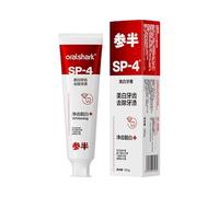 Canban OralShark Whitening Toothpaste 120g × 1, 5 Shades Lighter in 28 Days, Clinically Tested, 4 Probiotics, Safe for Pregnant Women & Kids, Jasmine Mint Flavor