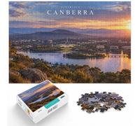 Canberra Parliament House Sunset Puzzle for Adults 1000pcs (38x26cm) | For Christmas holidays spent indoors: 1000-piece jigsaw puzzle for adults offers 1000 pieces for the Christmas break.
