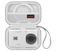 Canboc Carrying Case Compatible with Kodak PIXPRO FZ55/ FZ45/ FZ43/ FZ53 16MP Digital Camera, Video Vlogging Camera Bag, Mesh Pocket fit Cable, Grey (Case Only)