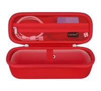Canboc Carrying Case for Beats Pill Portable Bluetooth Speaker, Portable Bluetooth Speaker Box, Mesh Pocket fit USB Cable, Statement Red (Case Only)
