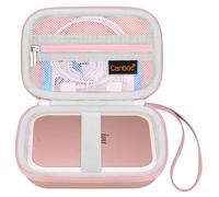 Canboc Carrying Case for Canon Zoemini 2/ Canon Zoemini/Ivy 2 Portable Mini Photo Printer, Mesh Bag fit Photo Paper and Cable, Rose Gold+Rose Gold