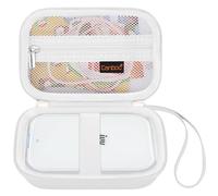 Canboc Carrying Case for Canon Zoemini 2/ Canon Zoemini/Ivy 2 Portable Mini Photo Printer, Mesh Bag fit Photo Paper and Cable, White(Case Only)