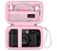 Canboc Carrying Case for FUJIFILM X Half Premium Compact Camera, FUJIFILM X-HF1 Digital Camera Bag, Mesh Pocket fits USB Cable, Pink (Case Only)