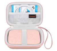 Canboc Carrying Case for HP Sprocket 2x3 Portable Instant Photo Printer, Mesh Pocket fits Photo Paper Cable, Rose Gold